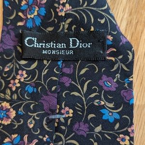 Vintage Christian Dior floral tie